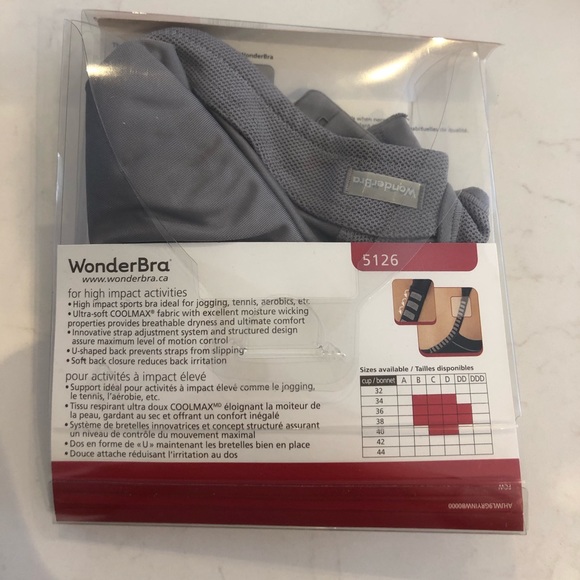 WonderBra High Impact Wire-Free Sports Bra W5126 - Picture 3 of 4